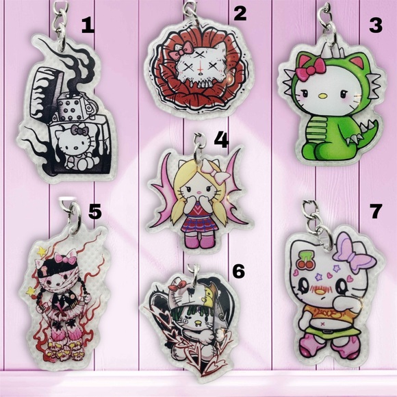Alt Kitty Keychains - Picture 4 of 5